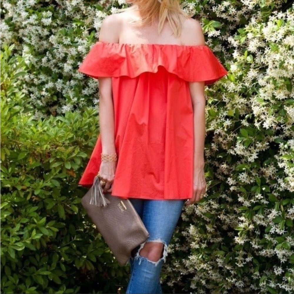 HATCH Chloe Top in Poppy Red